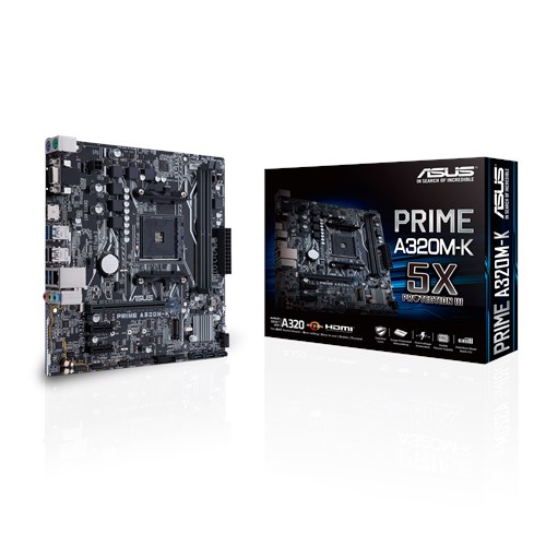 ASUS MB AMD A320, PRIME A320M-K MICRO AM4 ATX