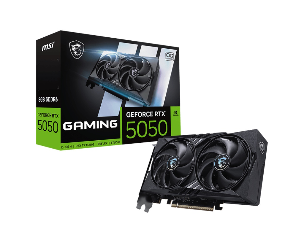 MSI GEFORCE RTX 5050 8G GAMING OC NVIDIA 8 GB GDDR6 DUAL FAN PCI Express x16 5.0