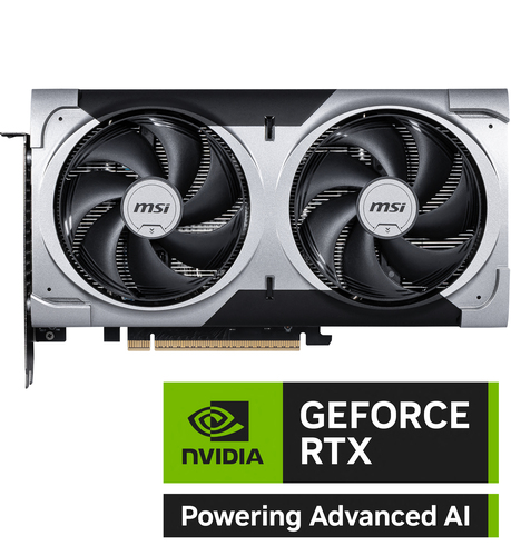 MSI VGA GEFORCE RTX 5060 TI, RTX 5060 Ti 16G VENTUS 2X OC PLUS, 16GB GDDR7, HDMI/DP*3, ATX, DUAL FAN