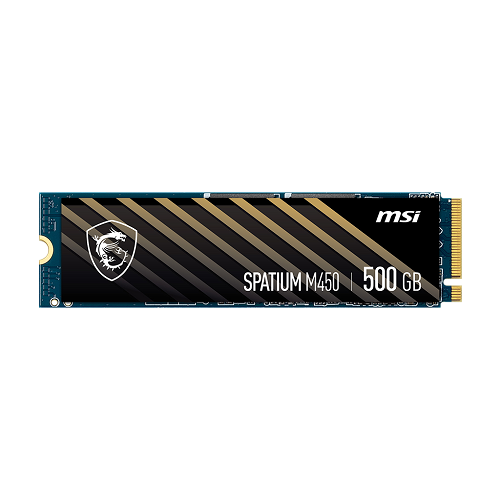 MSI SSD GAMING SPATIUM M450 500GB M2 NVME PCIe 4.0  R/W 3600/2300 MB/S
