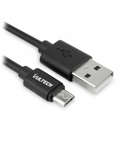 VULTECH CAVO USB TO MICRO-USB 2.0 SM-T31BK IN TPE 1M - NERO