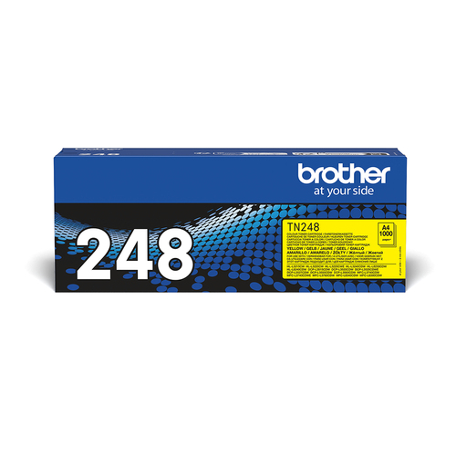 BROTHER TN-248Y TONER GIALLO PER HLL3220CW - HLL3240CDW - DCP-L3520CDWE - DCPL3560CDW - MFCL3760CDW - HLL8230CDW - MFCL8340CDW - HLL8240CDW - MFCL8390CDW 1.000 PAGINE