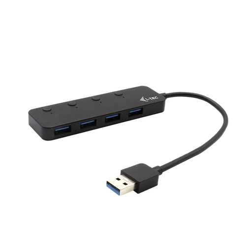 I-TEC HUB 4 PORTE USB 3.0 METAL, ON/OFF INDIVIDUAL SWITCHES