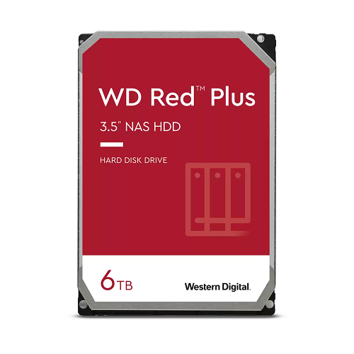 WESTERN DIGITAL HDD 6TB RED PLUS 3,5