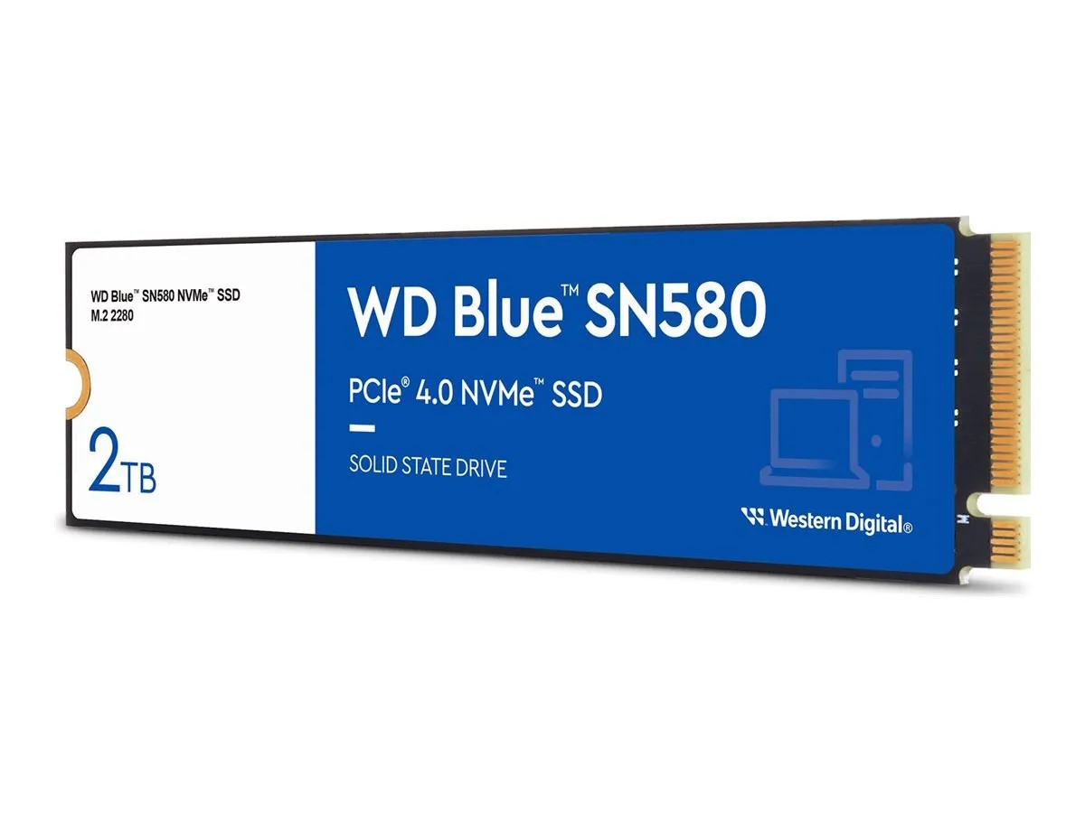 WESTERN DIGITAL SSD INTERNO BLUE SN580 2TB M.2 2280 PCIE 4.0 X4 (NVME)