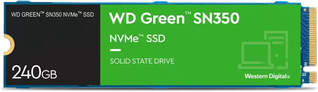 WESTERN DIGITAL SSD INTERNO GREEN SN350 240GB NVME M.2 2280  PCIE 3.0
