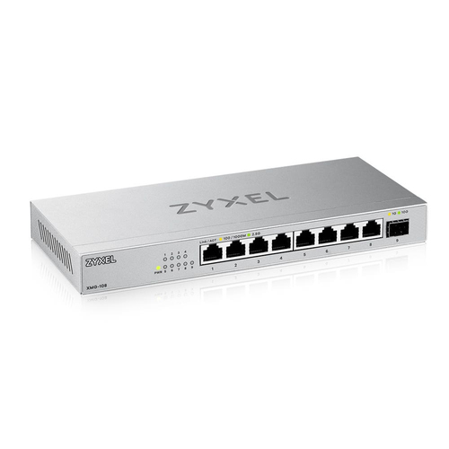 ZYXEL SWITCH XMG-108 UNMANAGED, 8 PORTE 2.5GBE 1 PORTA 10GBE SFP+, DESKTOP